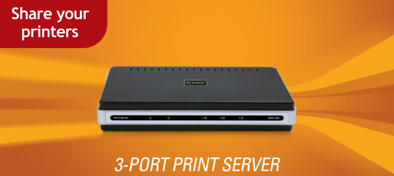3Port Print Server DLink DPR1061