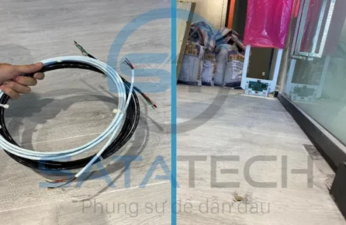 Luồn 2 sợi dây tín hiệu 