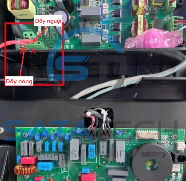 đấu nối dây nóng và dây lạnh