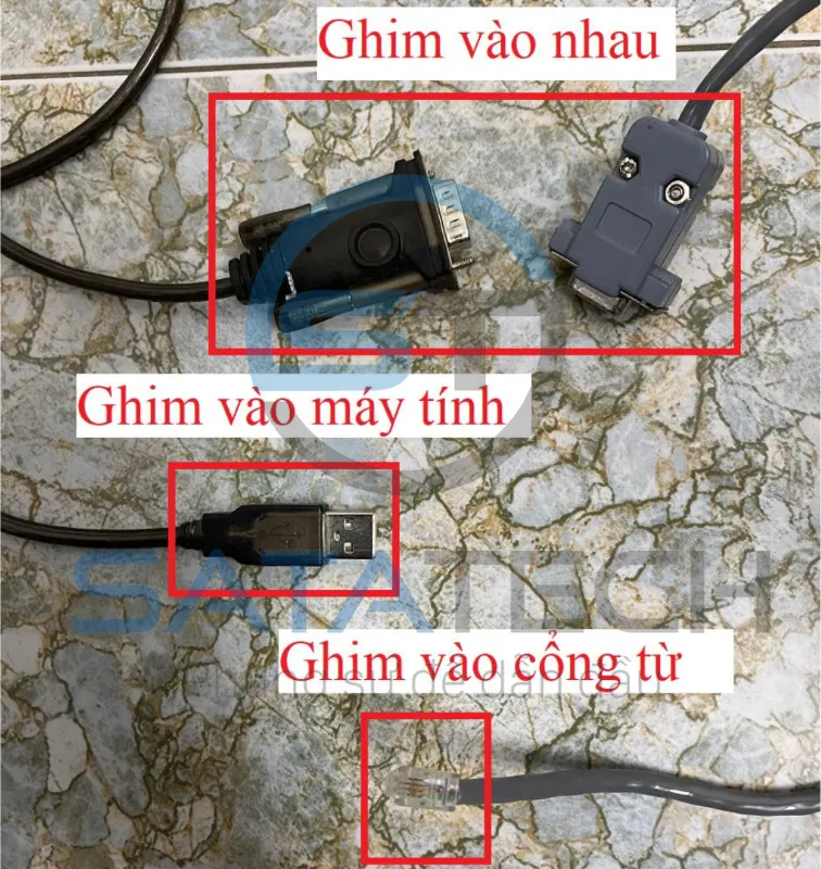 Kết nối phần mềm với cổng từ