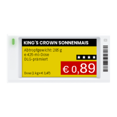 Valley ZKC26V-NE4 ESL - Bảng giá điện tử siêu nhẹ